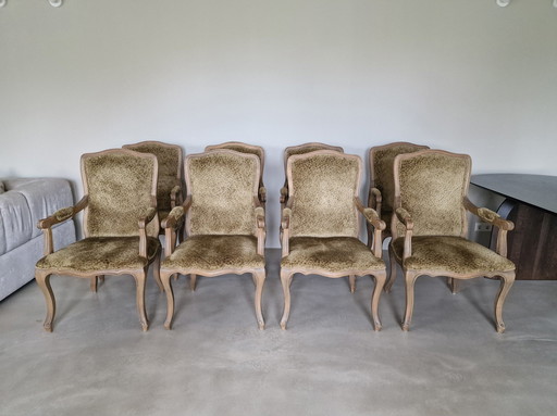 8x Louis Xv Stoelen