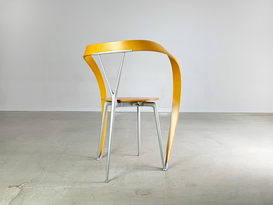 Image 1 of Originele set van 4 omgekeerde stoelen Cassina Andrea Branzi