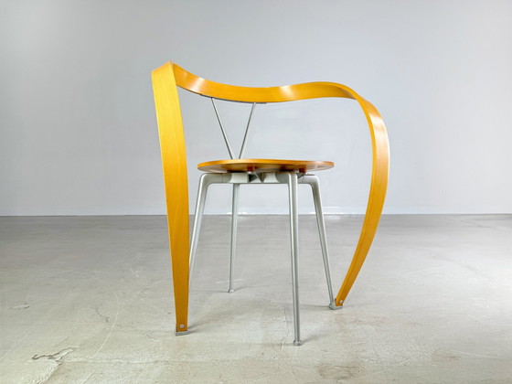 Image 1 of Originele set van 4 omgekeerde stoelen Cassina Andrea Branzi