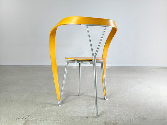 Image 1 of Originele set van 4 omgekeerde stoelen Cassina Andrea Branzi