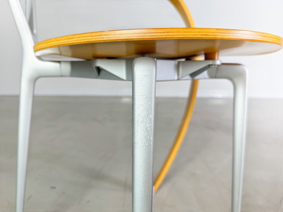 Image 1 of Originele set van 4 omgekeerde stoelen Cassina Andrea Branzi