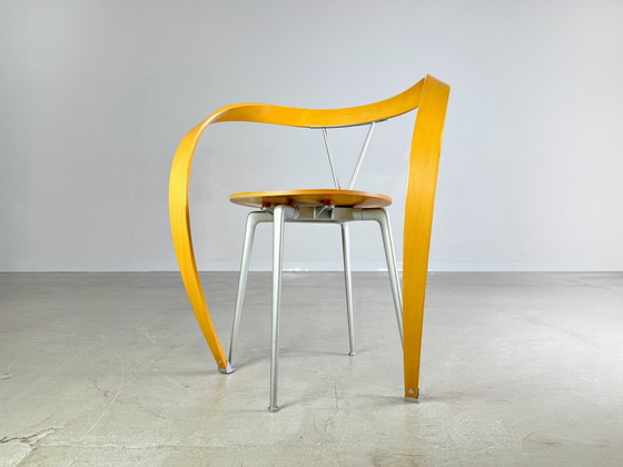 Image 1 of Originele set van 4 omgekeerde stoelen Cassina Andrea Branzi