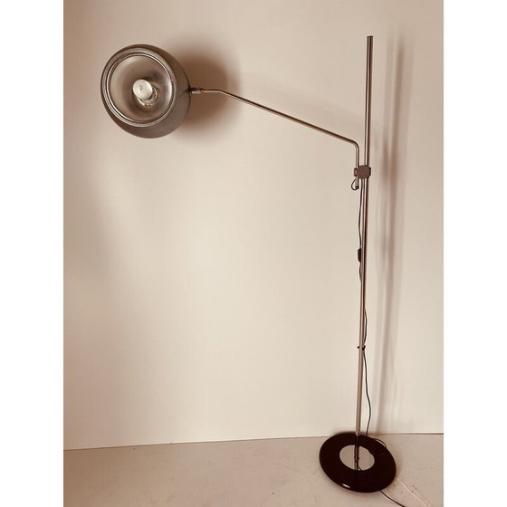 Image 1 of Vintage verchroomde vloerlamp, Italië 1960
