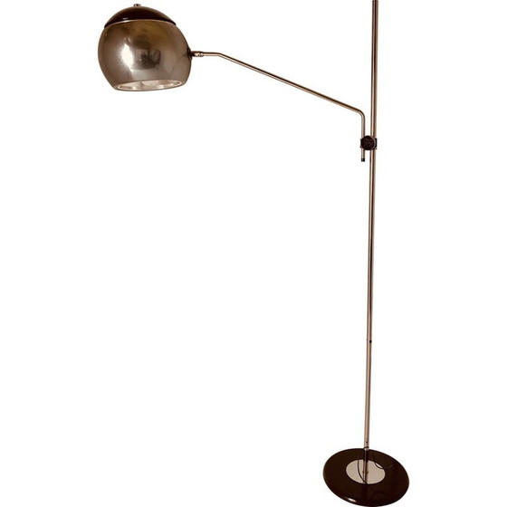 Image 1 of Vintage verchroomde vloerlamp, Italië 1960