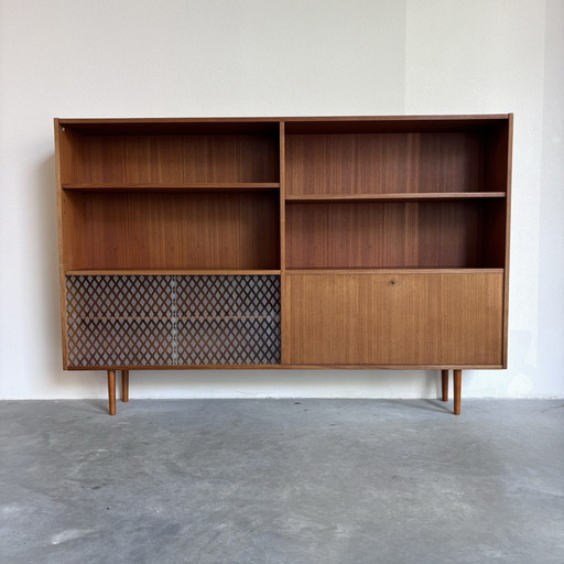 Vintage Boekenkast In Teak