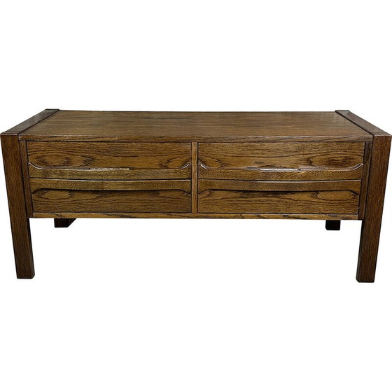 Image 1 of Vintage Deens laag dressoir in rozenhoutfineer, 1960