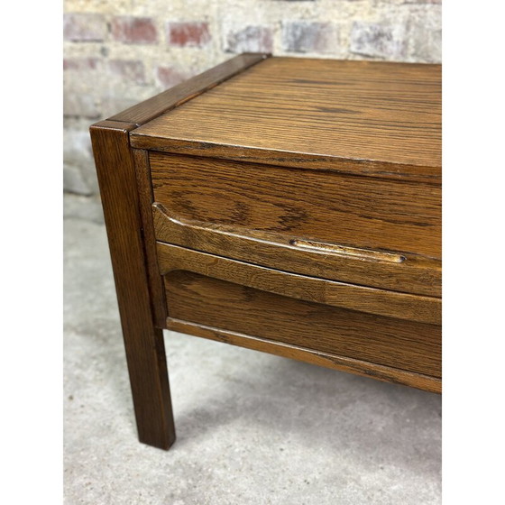 Image 1 of Vintage Deens laag dressoir in rozenhoutfineer, 1960