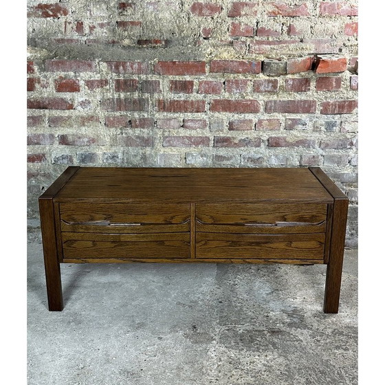 Image 1 of Vintage Deens laag dressoir in rozenhoutfineer, 1960