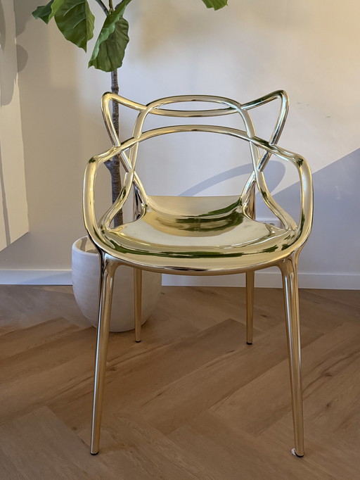 Kartell Masters Metallic Chair Gold