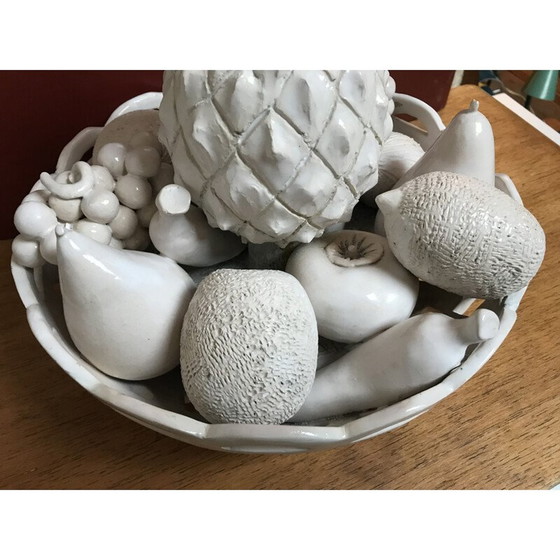 Image 1 of Vintage aardewerken fruitschaal van Jean Roger, Frankrijk 1960