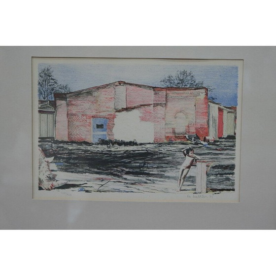 Image 1 of Kleurenlitho door Bo Hulten, 1975