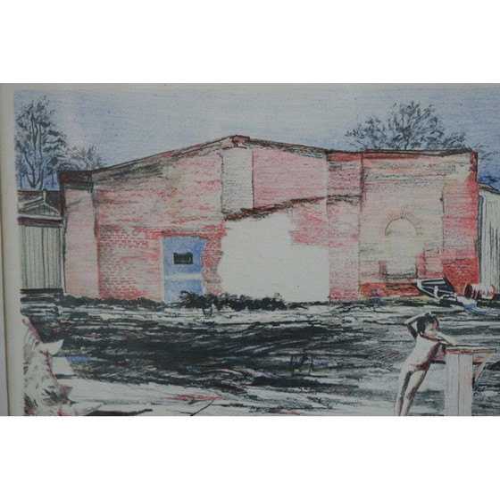 Image 1 of Kleurenlitho door Bo Hulten, 1975