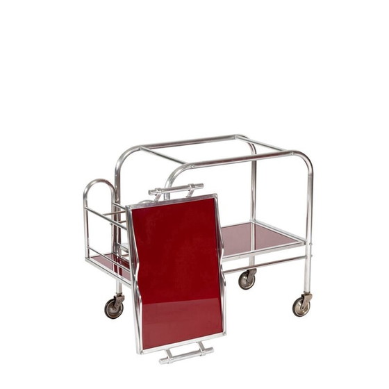 Image 1 of Vintage Art Deco bar trolley, 1930