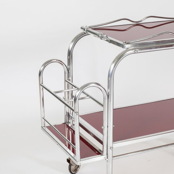 Image 1 of Vintage Art Deco bar trolley, 1930