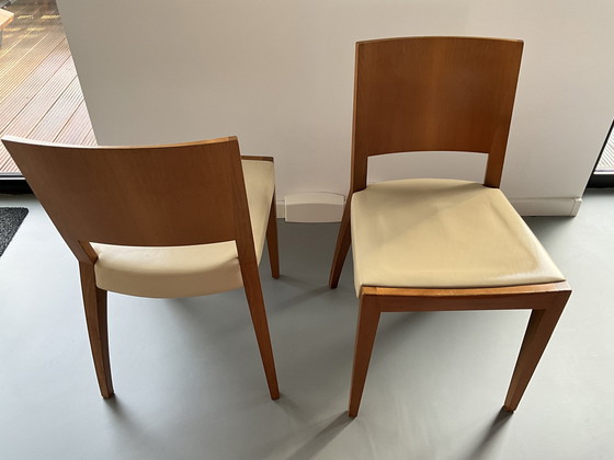 Image 1 of 2x Molteni Eetkamerstoelen