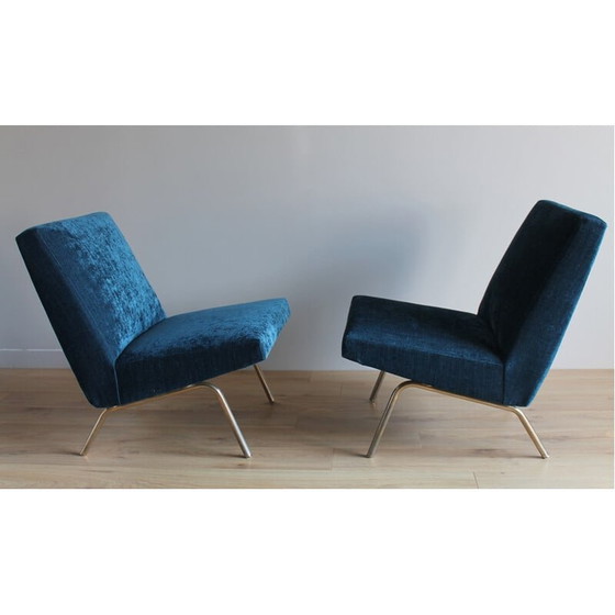 Image 1 of Paar vintage fauteuils van Joseph André Motte, 1960