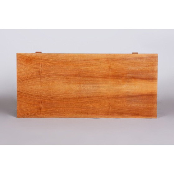 Image 1 of Vintage houten salontafel ovangol, Tsjecho-Slowakije 1960