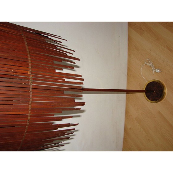 Image 1 of Vintage Deense vloerlamp van teakhout, jaren 1960