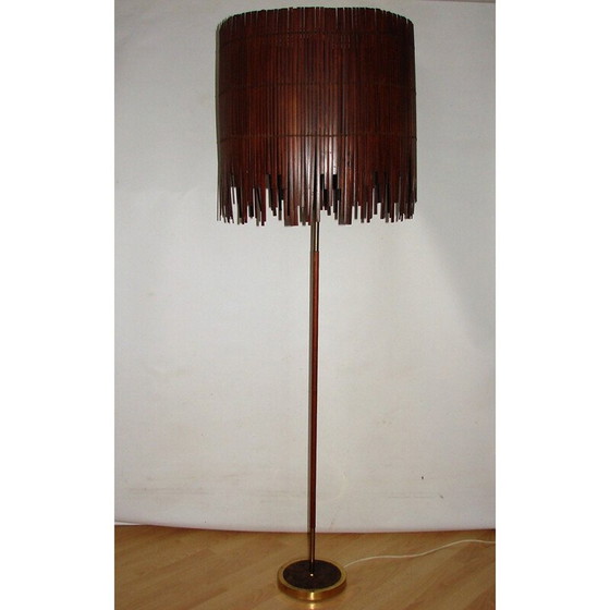 Image 1 of Vintage Deense vloerlamp van teakhout, jaren 1960