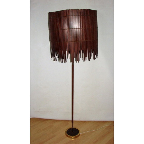 Image 1 of Vintage Deense vloerlamp van teakhout, jaren 1960