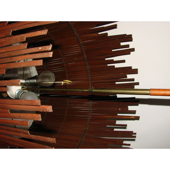 Image 1 of Vintage Deense vloerlamp van teakhout, jaren 1960