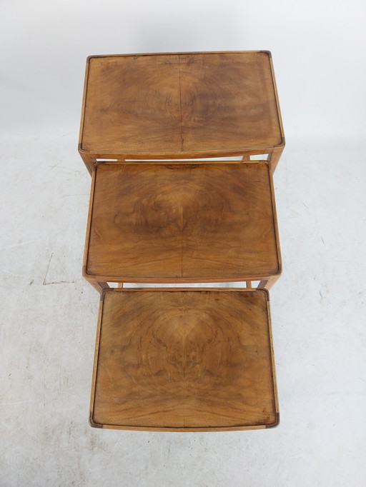 1 X Miniset Nesting Tables Deens Teak 1960'S. 