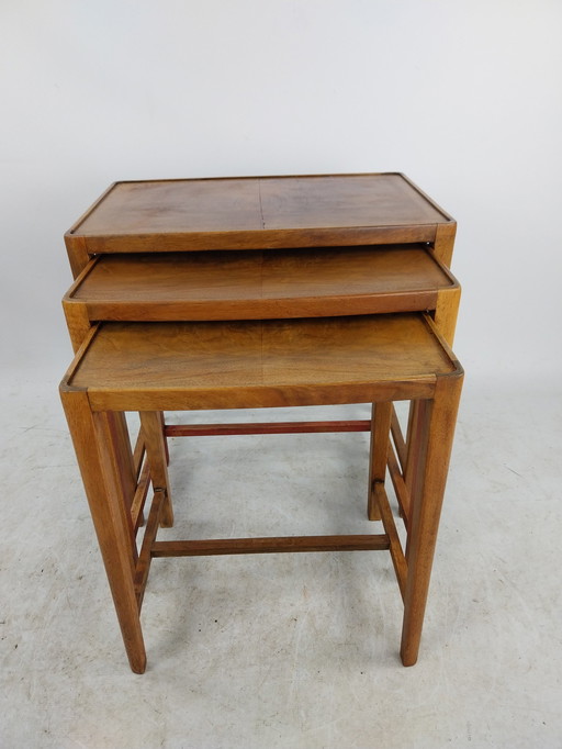 1 X Miniset Nesting Tables Deens Teak 1960'S. 