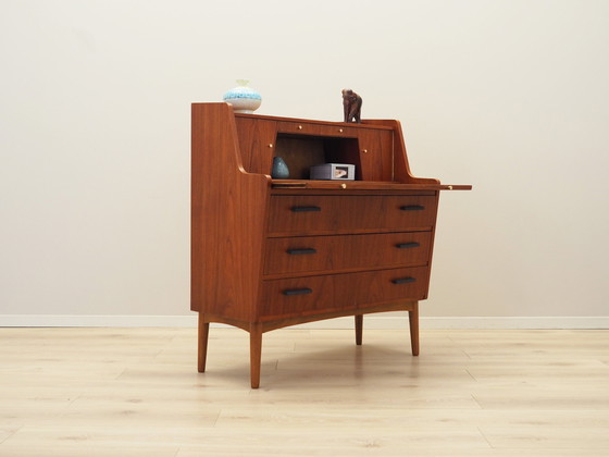 Image 1 of Teakhouten secretaire, Deens ontwerp, 1970S, Productie: Denemarken