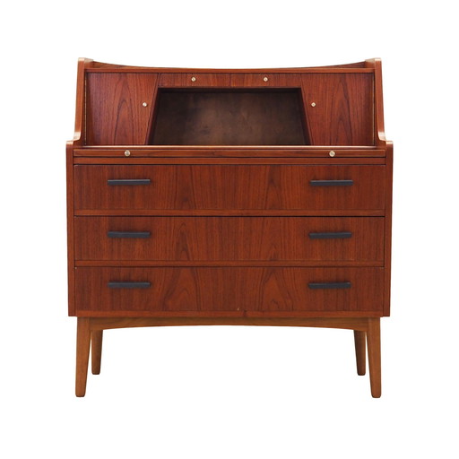 Teakhouten secretaire, Deens ontwerp, 1970S, Productie: Denemarken