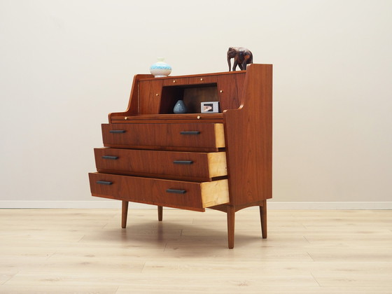 Image 1 of Teakhouten secretaire, Deens ontwerp, 1970S, Productie: Denemarken