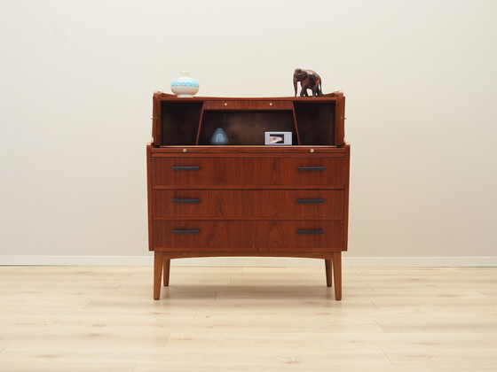 Image 1 of Teakhouten secretaire, Deens ontwerp, 1970S, Productie: Denemarken