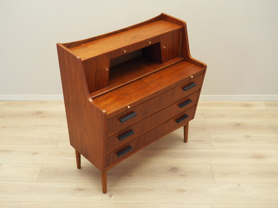 Image 1 of Teakhouten secretaire, Deens ontwerp, 1970S, Productie: Denemarken