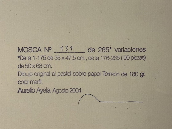 Image 1 of     Aurelio Ayela Originele Pasteltekening Nr 131/265