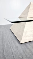 Travertin salontafel piramide
