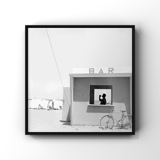 Image 1 of Piergiogio Branzi | beachside bar in Senigallia, Italië 1957 | fine art print