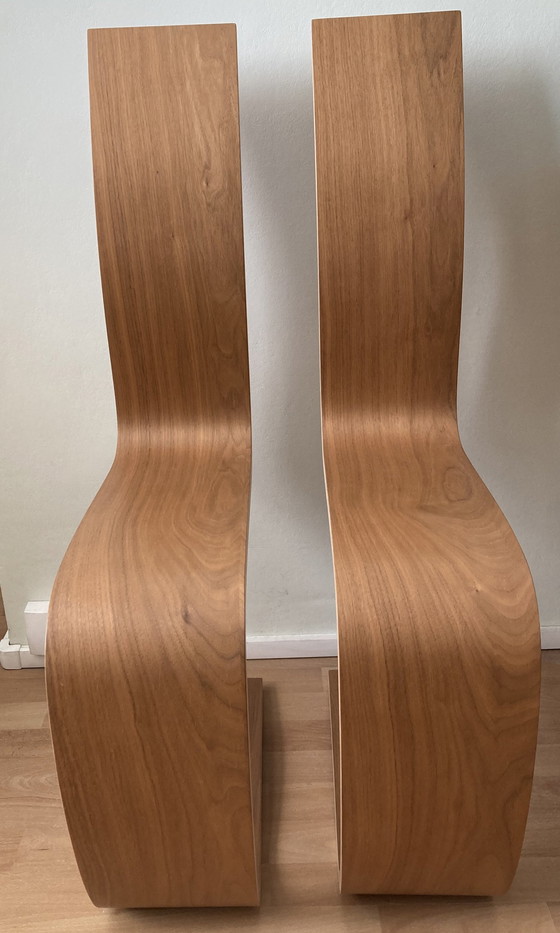 Image 1 of 2 Stoelen / Planken Half C Johan Berhin Hout