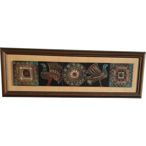 Vintage fresco van keramiek door Edith Fidler