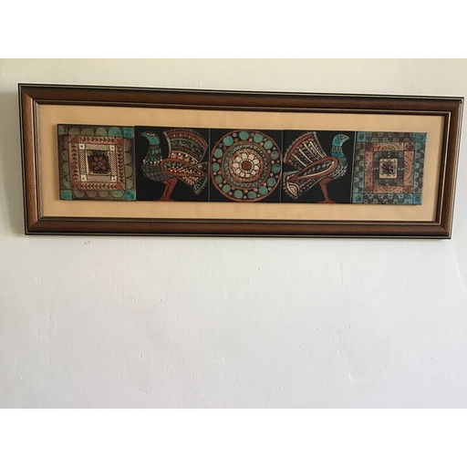 Vintage fresco van keramiek door Edith Fidler