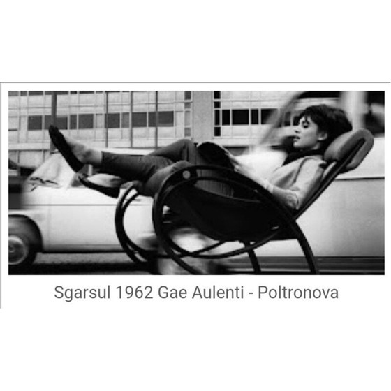 Image 1 of Vintage Sgarsul schommelstoel door Gae Aulenti voor Poltronova