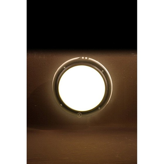 Image 1 of Vintage stalen plafondlamp voor Konstal Chorzów, 1950