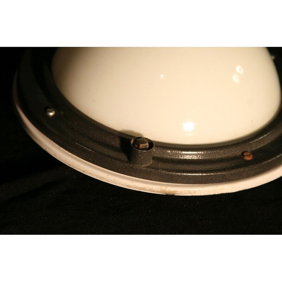 Image 1 of Vintage stalen plafondlamp voor Konstal Chorzów, 1950
