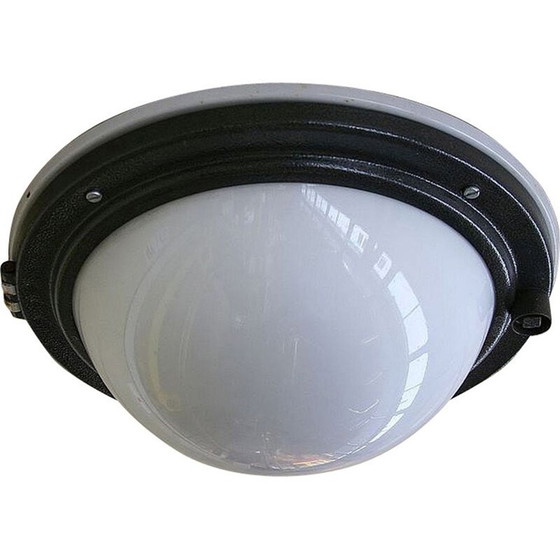 Image 1 of Vintage stalen plafondlamp voor Konstal Chorzów, 1950