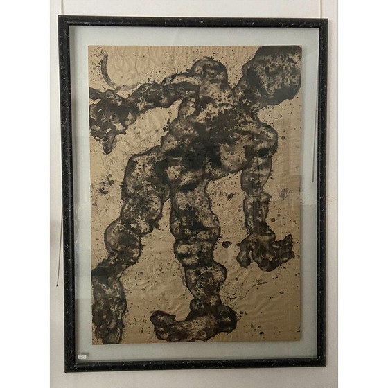 Image 1 of Oost-Indische inkt op papier "Torso" door Elvire Ferle, 1990