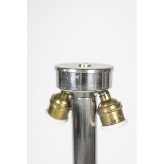 Image 1 of Vintage sculpturale lamp van verchroomd metaal, 1970