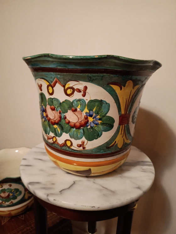 Image 1 of Koppeltje Italiaanse Bloempotten