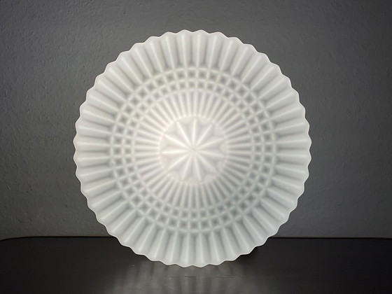 Image 1 of Mid Century Opaal Glazen Plafondlamp