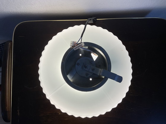 Image 1 of Mid Century Opaal Glazen Plafondlamp