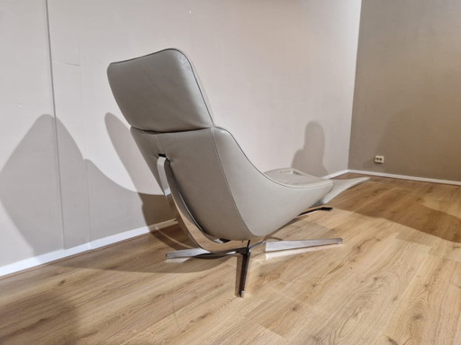 De Sede Ds99 Relaxfauteuil - Verstelbaar - Grijs - Leder - Design - Stefan Heiliger