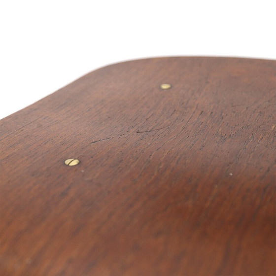 Image 1 of Set van 4 vintage stoelen in gebogen multiplex en teak, jaren 1950