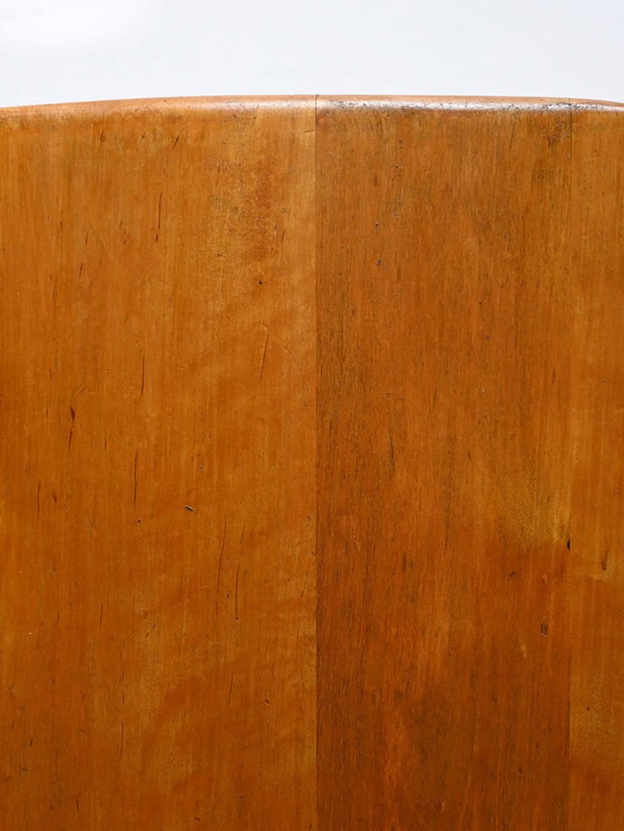 Image 1 of Set van vier Scandinavische beukenhouten stoelen - Vintage Scandinavische eetkamerstoelen met spilrugleuning